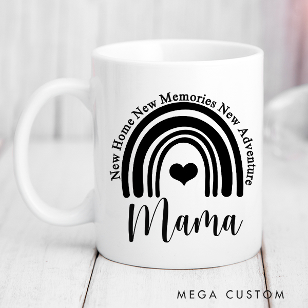 Personalized Coffee Mug for Mom New Home New Memories New Adventure Mug Custom 15oz Coffee Cup Housewarming Gift Mothers Day Gifts Christmas Gift