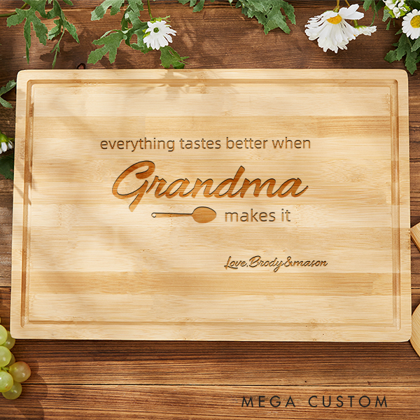 Personalized Cutting Board Housewarming Gift Mothers Day Cutting Board Grandmother Gift Grandma Gift Mothers Day Gift