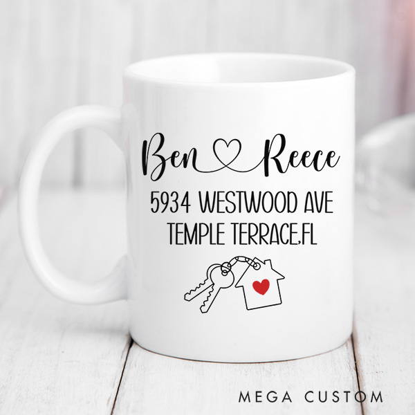 Personalized Housewarming Mug Custom 15oz Coffee Mug Housewarming Gift New Home Gift Moving Away Gift First Home for Couple New Homeowner Gift
