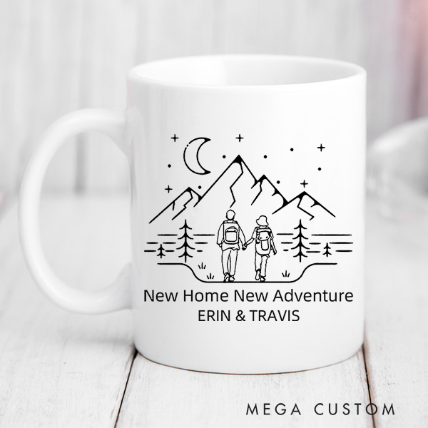 Personalized Mug Home Is Where We Park It Custom 11oz Coffee Mug 15oz Coffee Cup Housewarming Gift First Home Gift for Couple New Home Gift