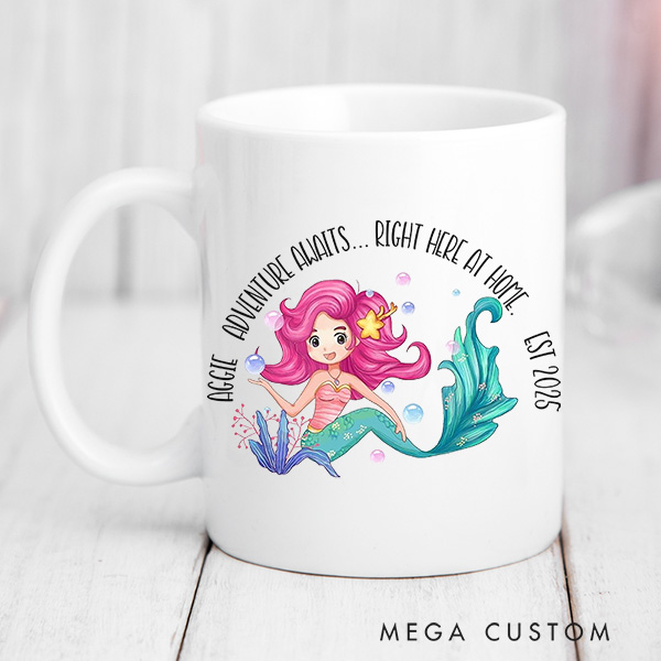 Personalized Mug for Kids Custom Mug for Girls Birthday Party Favors Children's Gift Housewarming Gifts for Kids Farewell Gift Moving Away Gifts