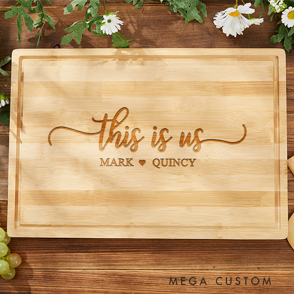 Personalized Cutting Board This Is Us Charcuterie Board Wedding Gifts Housewarming Gift Our Story Family Gifts Home Decor New Home Gift 