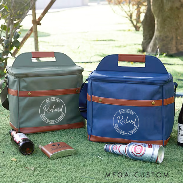 Personalized Housewarming Cooler Bag Wedding Gift Large Beer Cooler Custom Insulated Bag For Family Housewarming Party Outdoor Picnic Bag