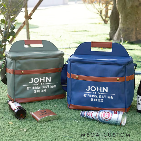 Personalized Cooler Bag With Name Custom Large Beer Cooler Bag Wedding Party Gift Housewarming Party Gift New Home Gifts For Men