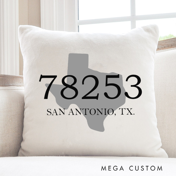Personalized Zip Code Pillow Closing Gift For Buyers Personalized Housewarming Gift Idea Hometown Gifts Home Buyer Gift