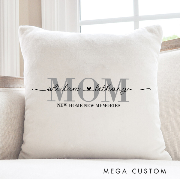 Personalized Pillow Gift for Mom Family Pillow Custom Gift for Mother Custom Pillow Mother Pillow Housewarming Gift Christmas Gift 