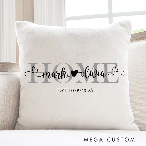 Personalized Home Pillow Case Custom Housewarming Throw Pillow Housewarming Gifts For Family First Home Gift New Home Gift