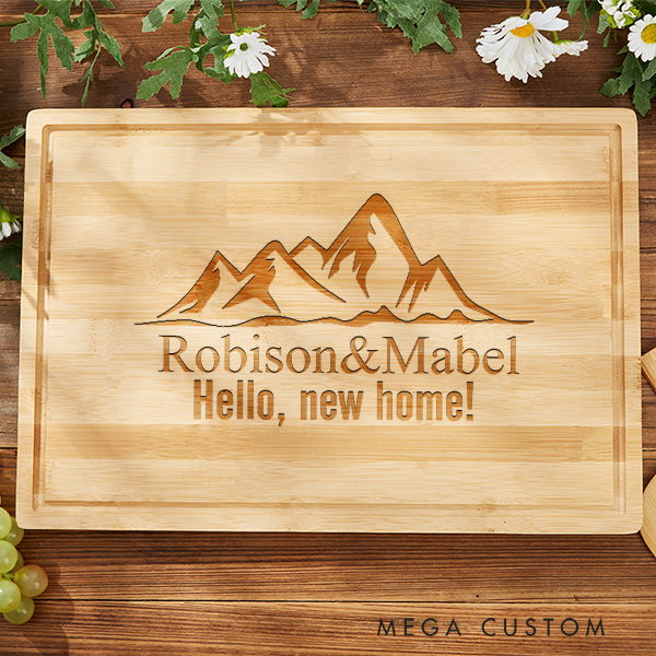 Personalized Cutting Board Wedding Housewarming Gift Custom Cutting Board Personalized Kitchen Charcuterie Board New Home Gifts for Couples Home Decor