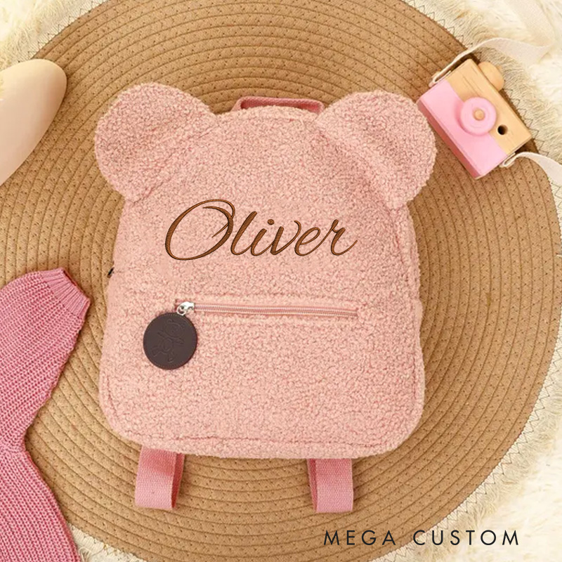 Personalized Embroidered Teddy Bear Backpack for Kids Unique Child's Gift Back to School Gifts