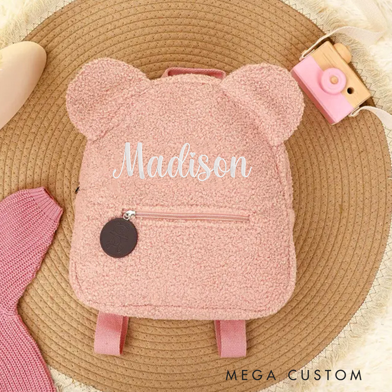 Personalized Embroidered Teddy Bear Toddler Backpack Back to School Gifts