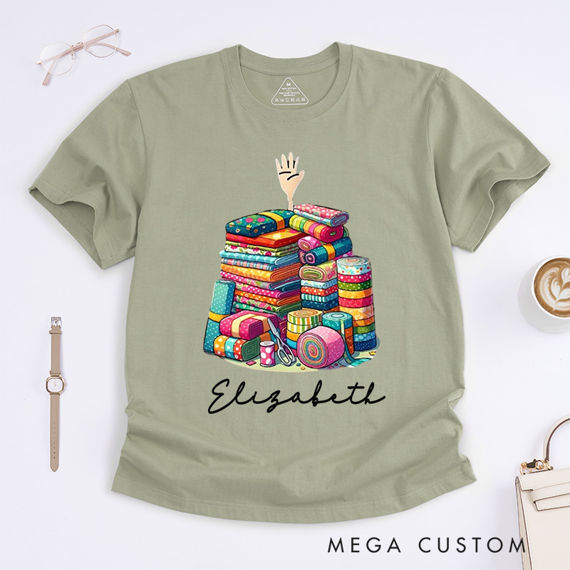 Personalized I'm Ok Classic T-Shirts Sewing Lover Shirt Funny Sewing Shirt Quilting Gift For Quilter Quilting Lovers 