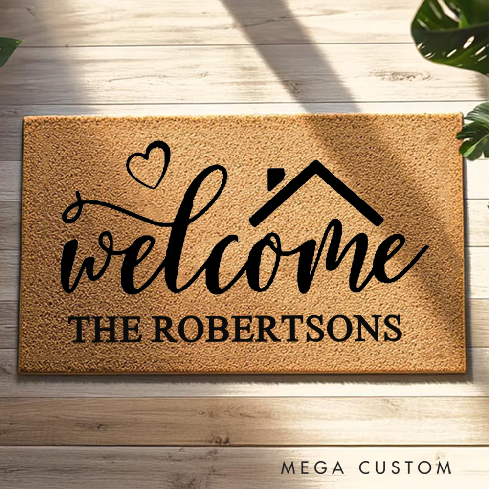 Personalized Home Sweet Home Doormat Housewarming Gift to Celebrate Love and New Beginnings New Home Gift