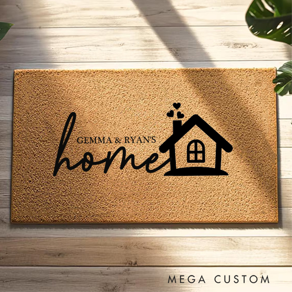 Personalized Cozy Home Doormat A Heartwarming Housewarming Gift for Your New Beginning New Home Gift Wedding Gift for Couples