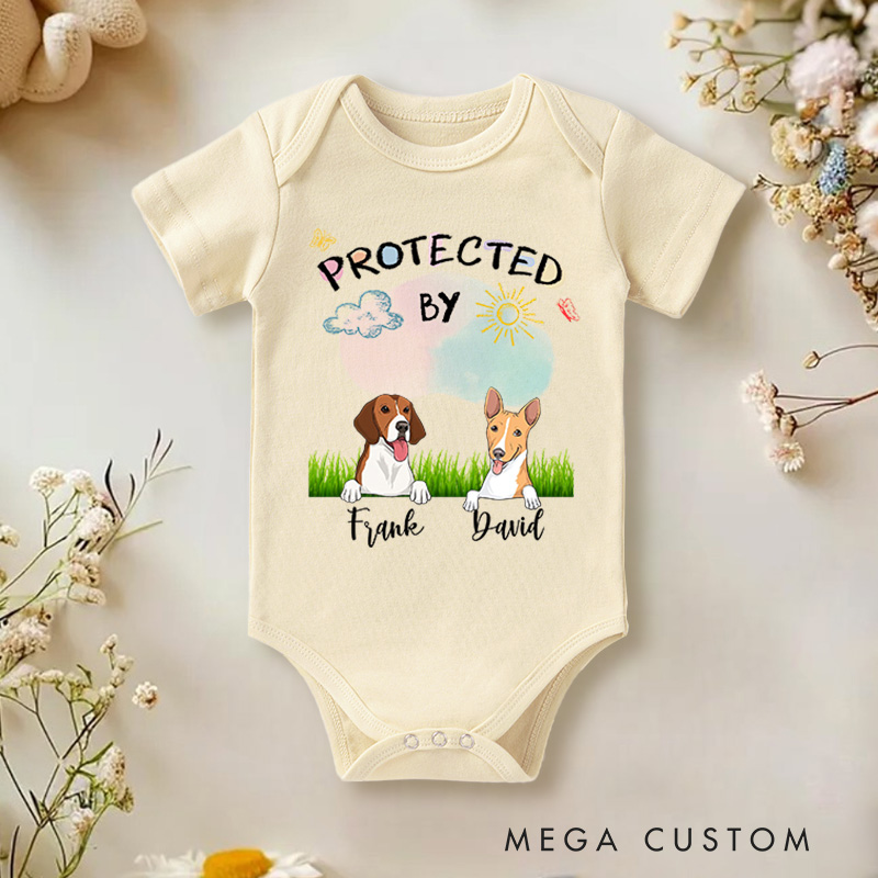 Personalized Protected By Baby Onesie