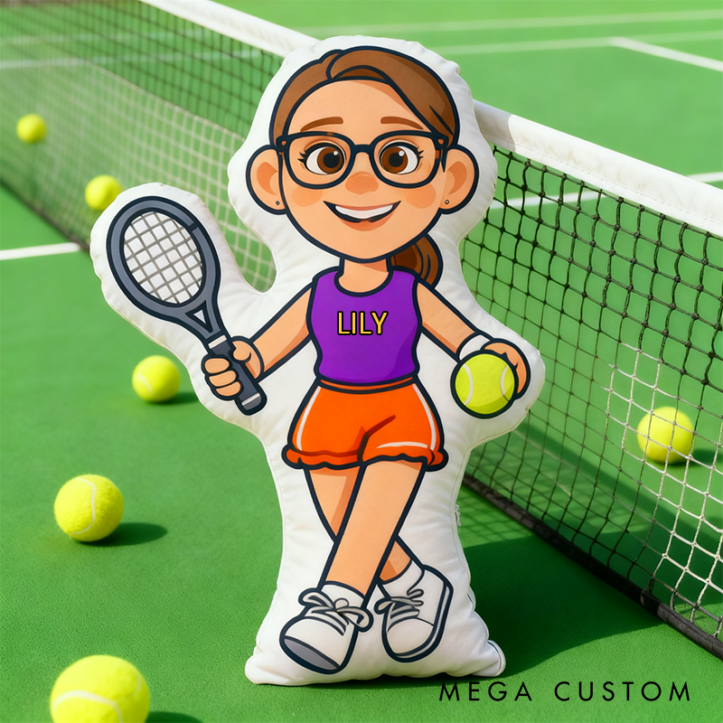 [Copy]Personalized Graphic3DPrint Tennis Letter Pillow with Custom Name for Sports Lovers