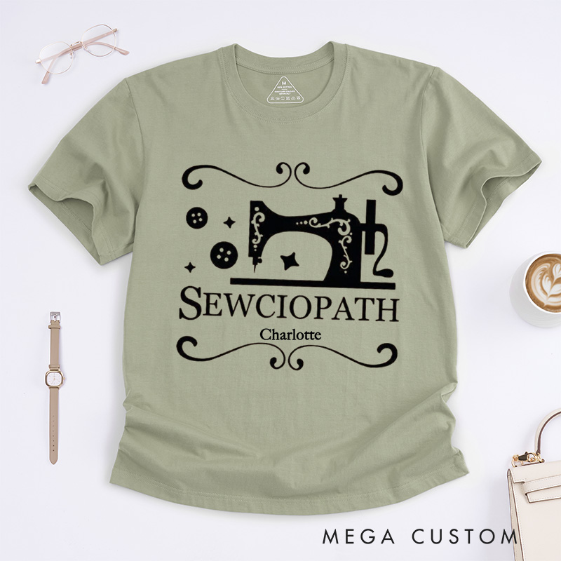 Personalized Sewing Long Sleeve Classic T-Shirts Funny Sew TShirt Women Shirt Shirt for Women Sewing Lover Shirt Quilter Gift