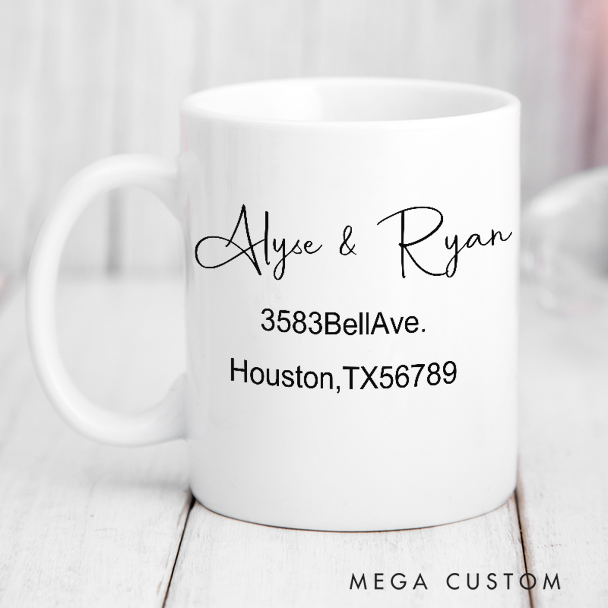 Personalized Ceramic Mug with Name Custom 11oz and 15oz Coffee Mug Housewarming Gift First Time Home Buyer Gift Realtor Closing Gift Home Gift