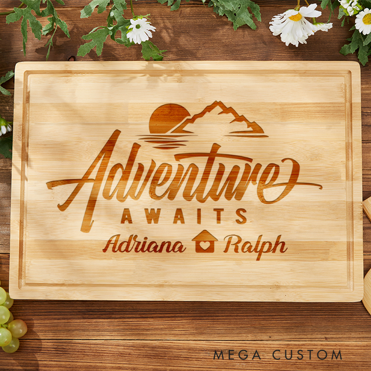 Personalised New Home Engraved Wooden Chopping Board Cheese Board Serving Board Cutting Novelty Gift Birthday Christmas Housewarming Wedding