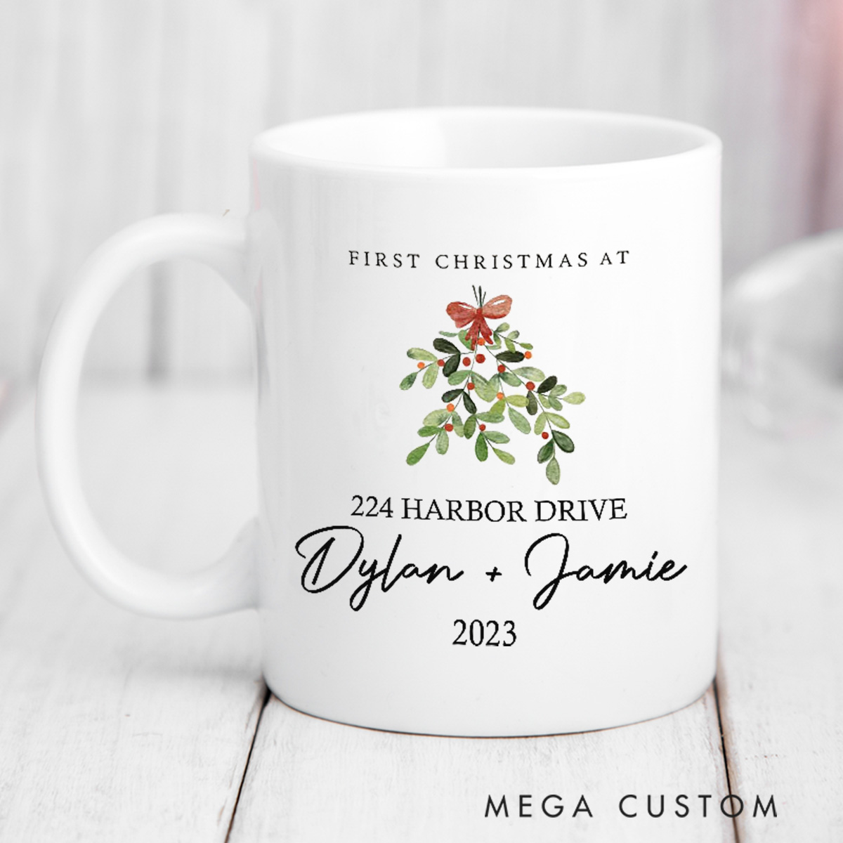 Personalized Christmas Mug Custom Holiday Coffee Mug Christmas Gift Christmas Stocking Stuffer Christmas Decor and Tree Mug Housewarming Gifts