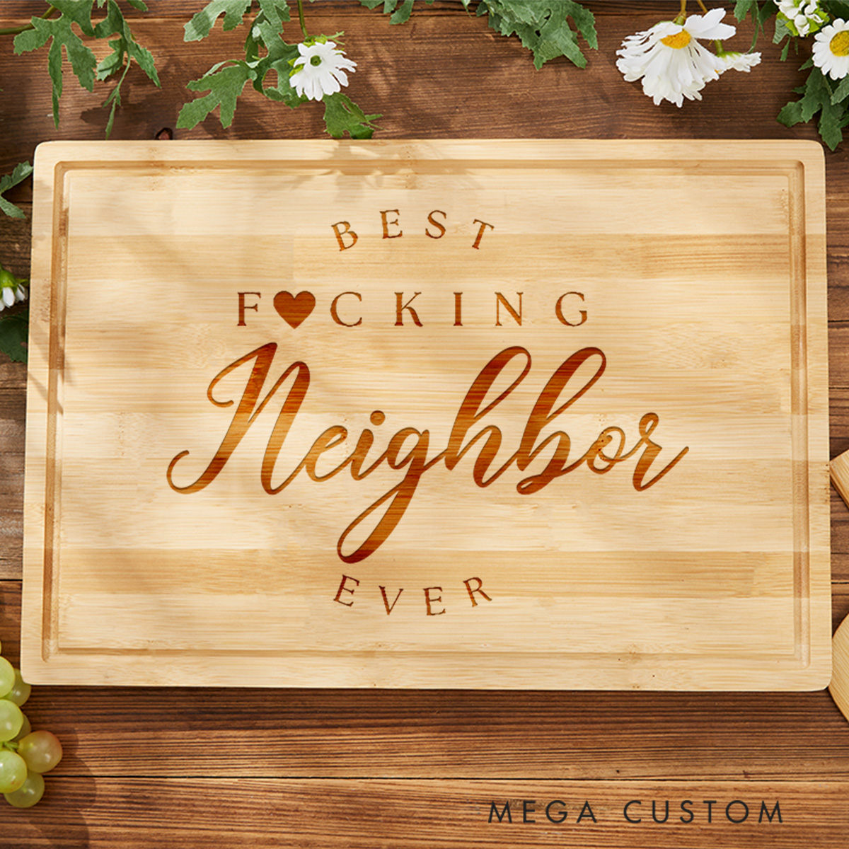 Personalized Cutting Board Housewarming Gift Neighbors Gift Personalized Cutting Board Kitchen Neighbor Welcomed Great Neighbors Gift