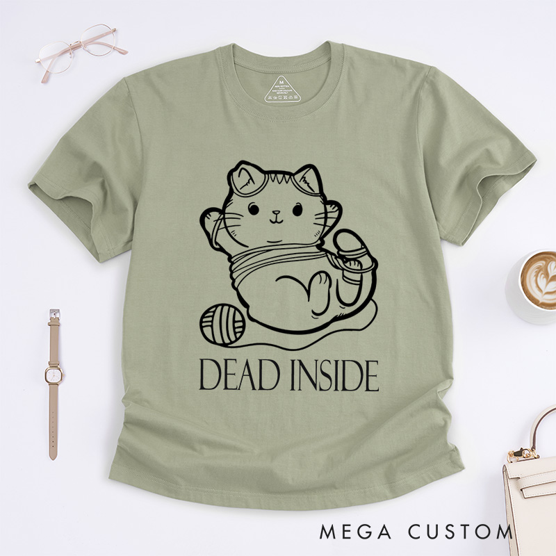 Personalized Cat And Yarn Knit Classic T-Shirts Knitting Gift Knitter Gift Love To Knit Love Knitting Knit Lover