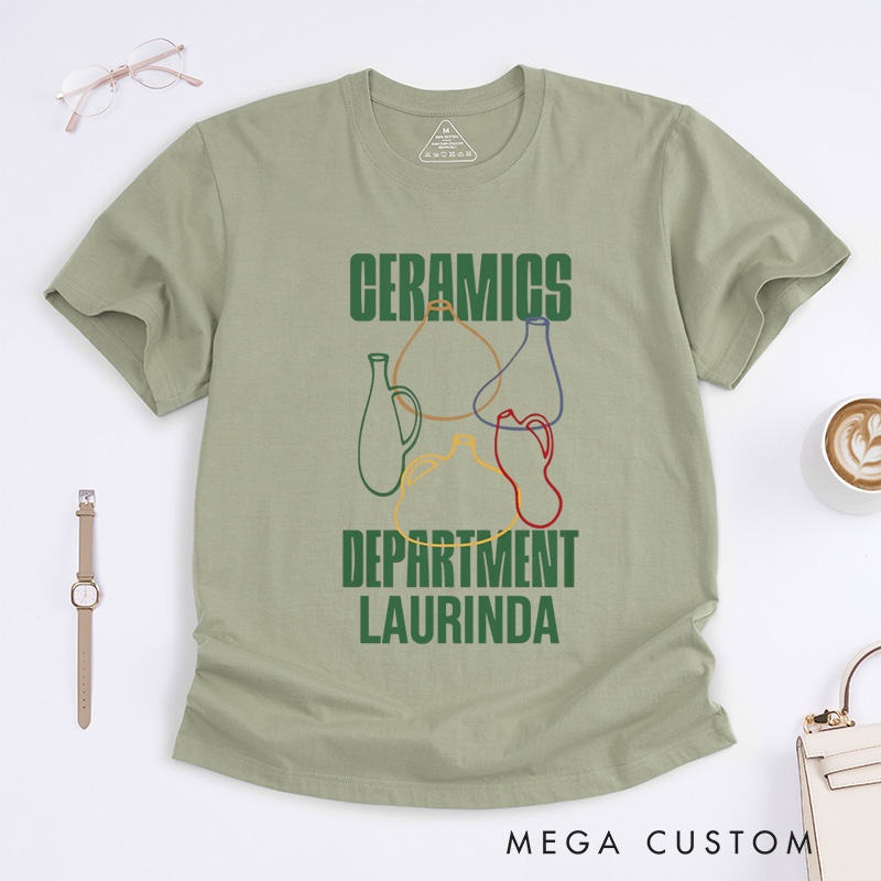 Personalized Ceramics Classic T-Shirts Pottery T-Shirt Ceramics Gift for Potter Pottery Gift 