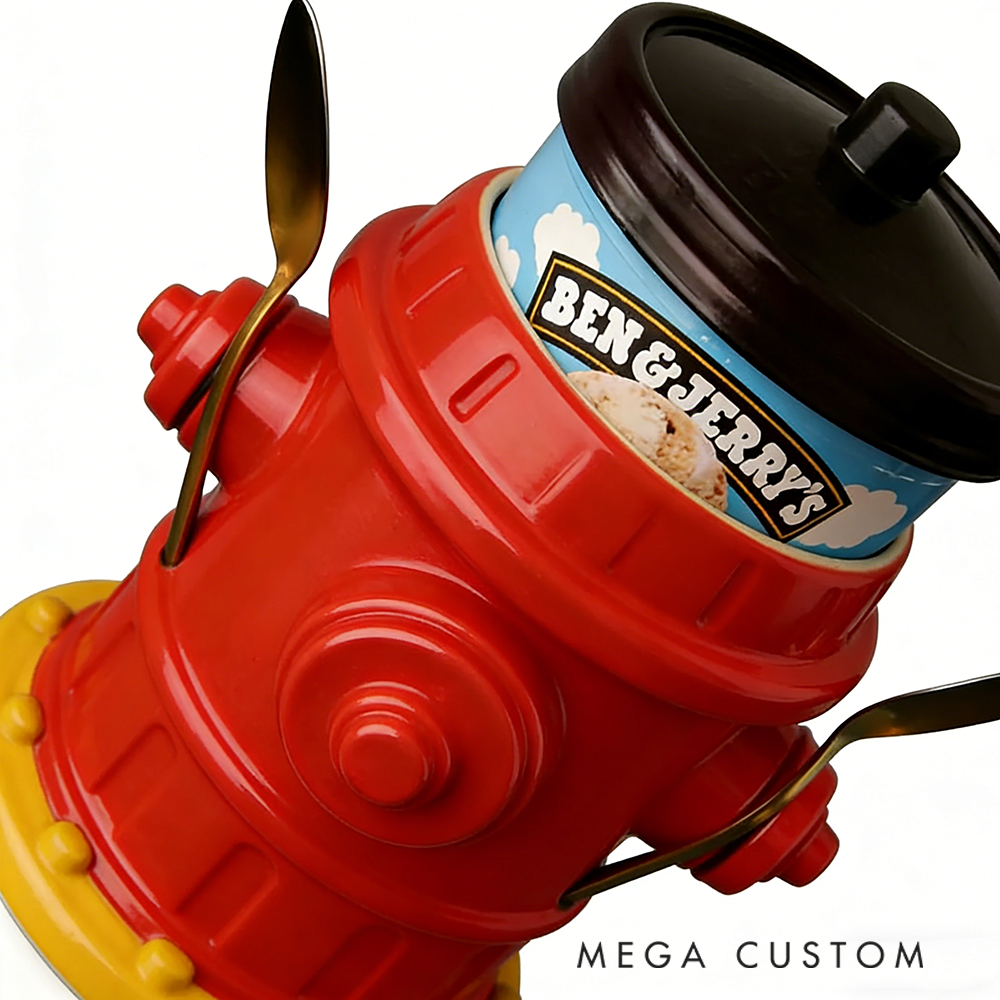 Personalized Fire Hydrant Ice Cream Holder Fun and Functional Design Cup Holder for Car Lovers and Ice Cream Fans