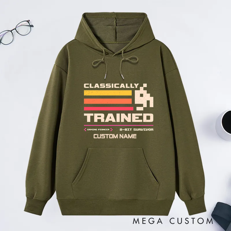 Personalized 8-Bit Survivor Classic Hoodies Games Lover Gift for Geek Nerd