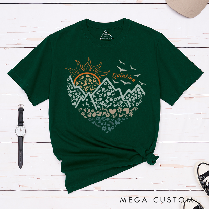 Personalized Adventure Awaits T-Shirt Wanderlust Explore More Tee Outdoors Hiking Enthusiasts Gift