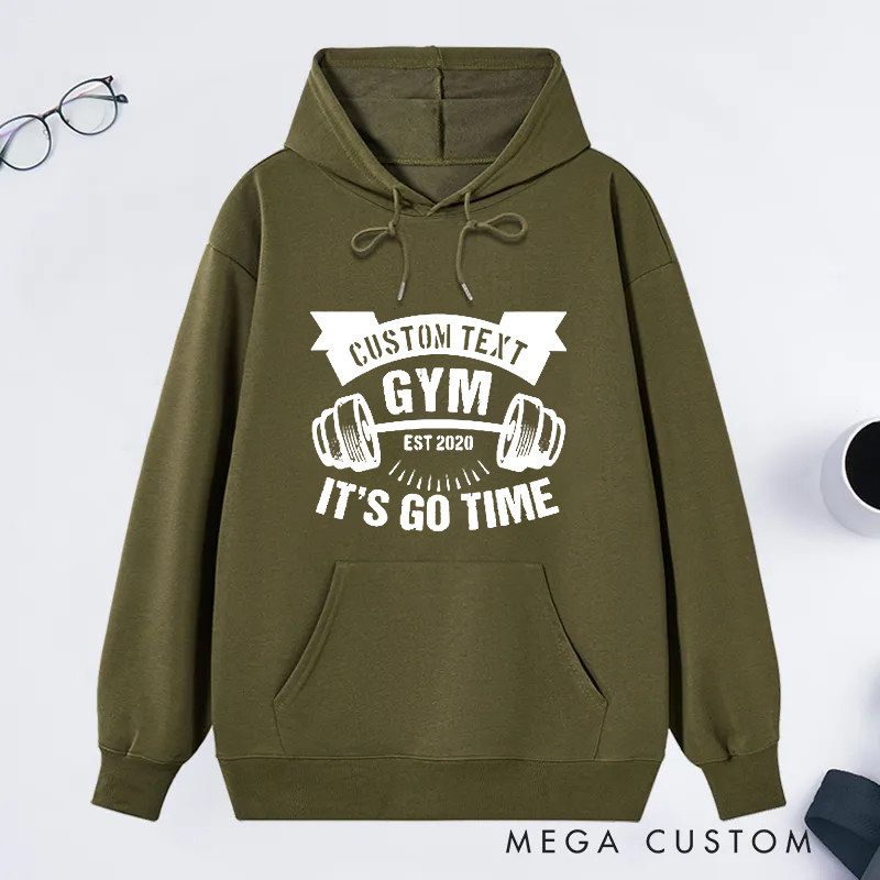 Personalized Gym Classic Hoodies with Motivational Gym Theme for Fitness Enthusiasts Bodybuilders and Gym Lovers