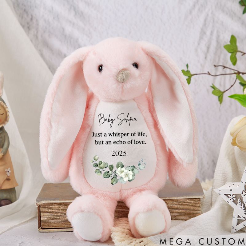 Personalized Baby Loss Bunny Miscarriage Memorial Soft Toy Keepsake Bereavement Gift Baby Loss Stuffed Animal Sympathy Gift Still Born Gifts