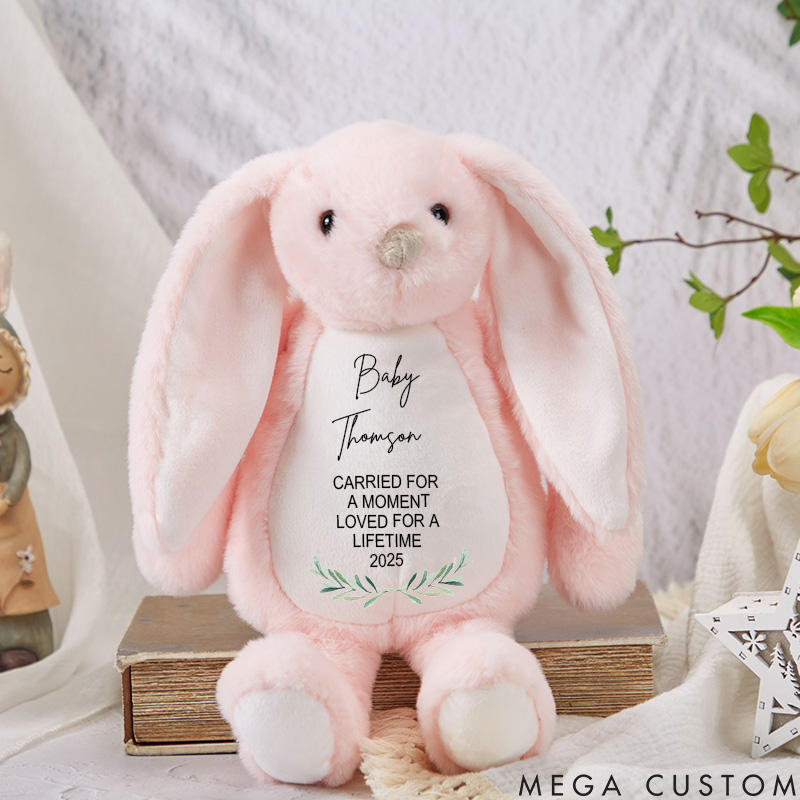 Personalised Baby Loss Bunny Custom Memorial Keepsake Baby Loss Keepsake Pregnancy Loss Remembrance Gifts Angel Baby Memorial Gifts 