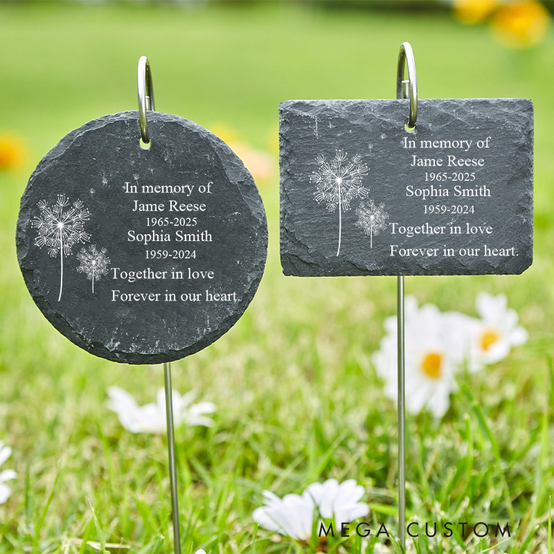 Personalized Memorial Grave Marker With Stake to Put in the Ground Sympathy Gift for Loss of Loved One Garden Marker Remembrance