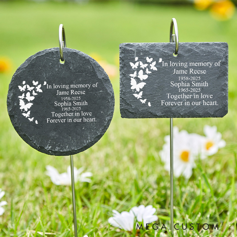 Personalized Memorial Stone for Loss of Loved One Custom Name Plate Outdoor Memorial Plaque Sympathy Gift Remembrance Stone