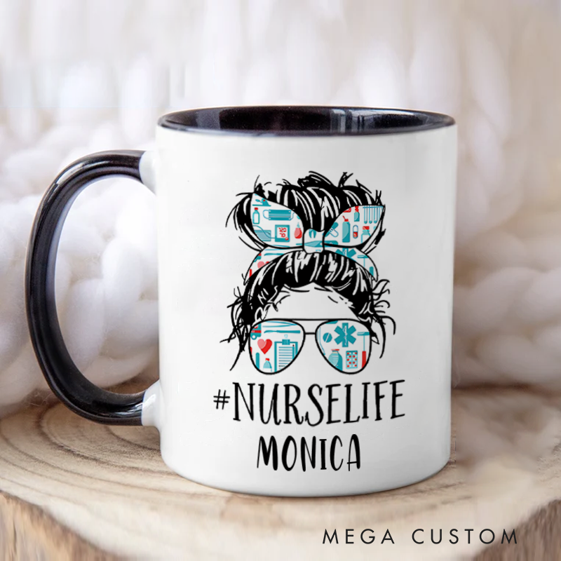 Personalized Nurse Mug NurseLife Style Design Coffee Mug Gift