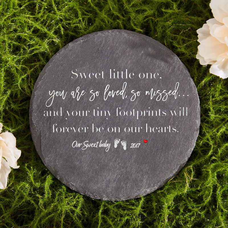 Personalized Baby Loss Memorial Stone Miscarriage Stone Slate Marker Sympathy Gift Remembrance Grieving Gift Stillbirth Angel Baby Keepsake
