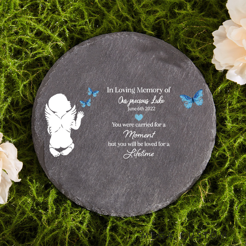 Personalized Baby Memorial Grave Marker Infant Newborn Miscarriage Headstone Loss of Baby Garden Stone Sympathy Gift Angel Baby Keepsake
