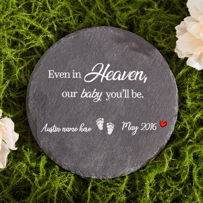 Personalized Baby Memorial Stone Sympathy Garden Stone for Loss of Baby Miscarriage Gift Baby in Heaven in Memory of Child Remembrance Stone