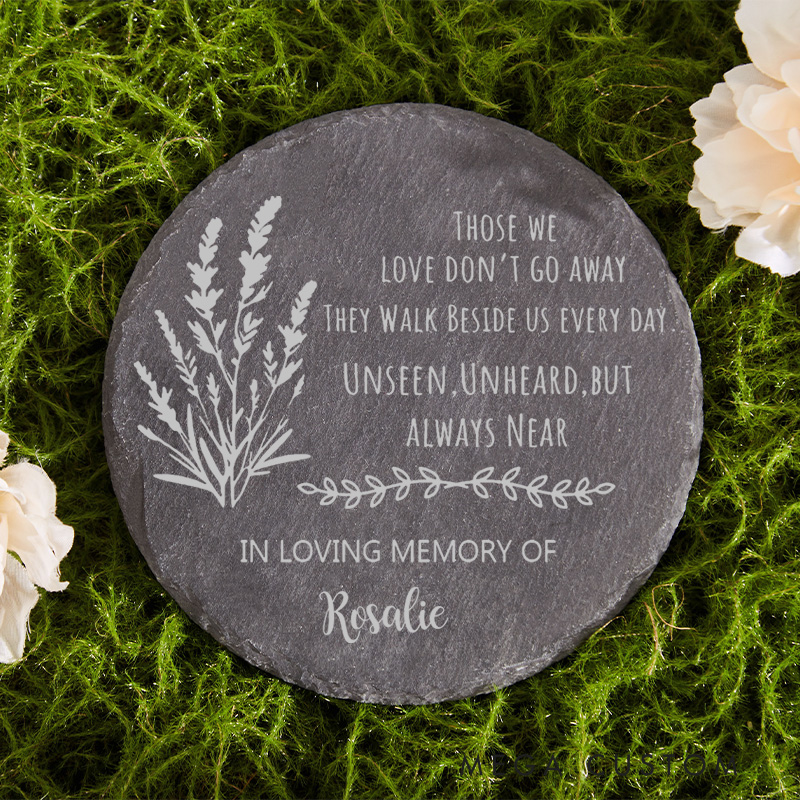 Personalized Memorial Stone for Loss of Loved One Grave Marker Sympathy Gift Remembrance Stone for Memorial Garden Custom Memorial Name Stone
