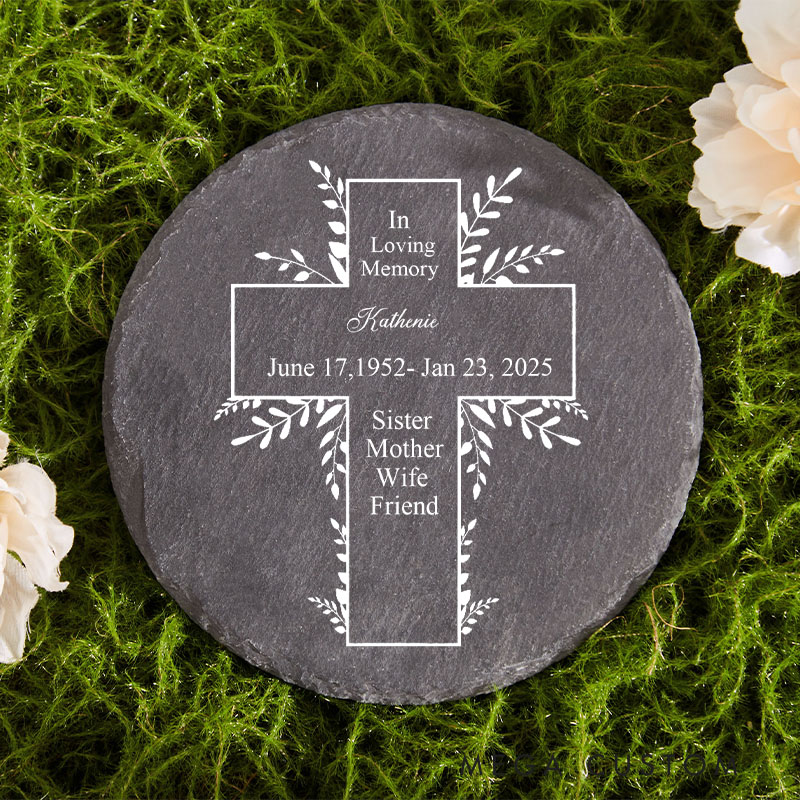 Personalized Memorial Stone Sympathy Gift Real Slate Poem Keepsake Remembrance Bereavement Plaque in Memory of Loss of Loved One