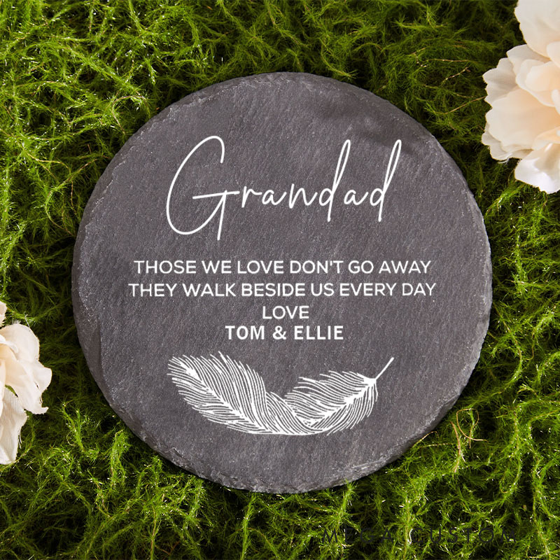 Personalized Memorial Garden Stone for Loss of Loved One Grave Ornament Marker Remembrance Sympathy Gift Grave Those We Love Don't Go Away