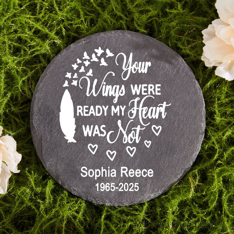 Personalized Memorial Garden Stone Custom Sympathy Garden Stone for Loss of Loved One in Loving Memory Gift Weatherproof Grave Marker