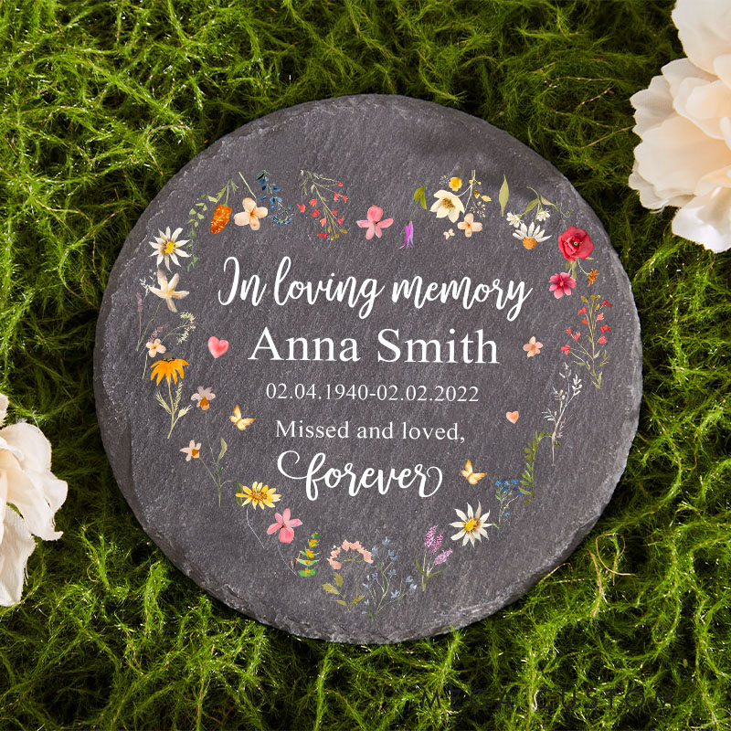 Personalized Memorial Stone Remembrance Stone for Home or Garden in Loving Memory Gift Memorial Gift For Loss of Loved One Funeral Gift