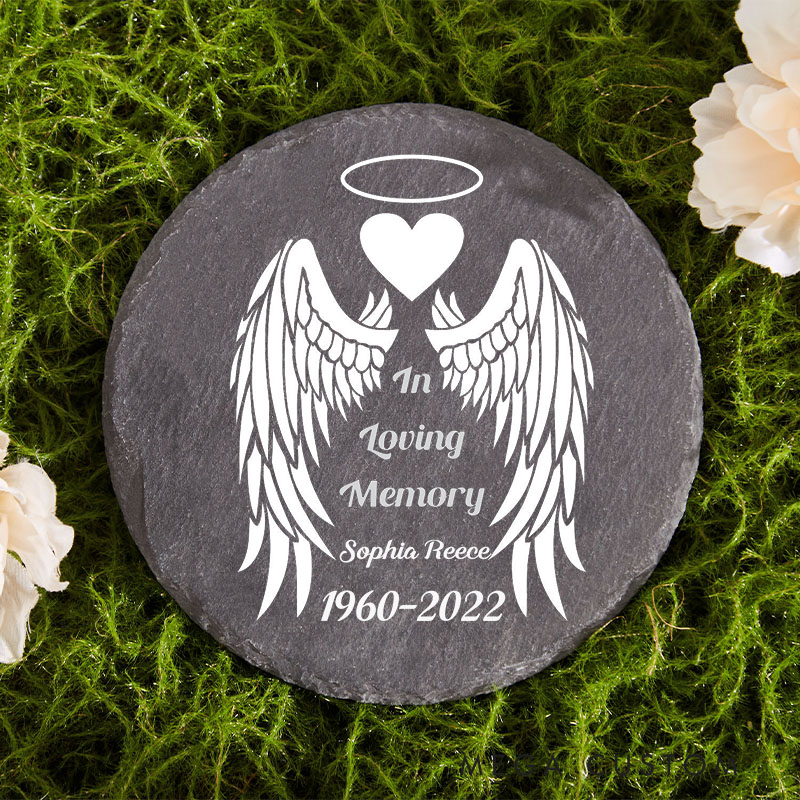 Personalized Memorial Loss Stone in Loving Memory Garden Stone Custom Funeral Grave Marker Bereavement Gift Sympathy Gift for Loss of Loved One