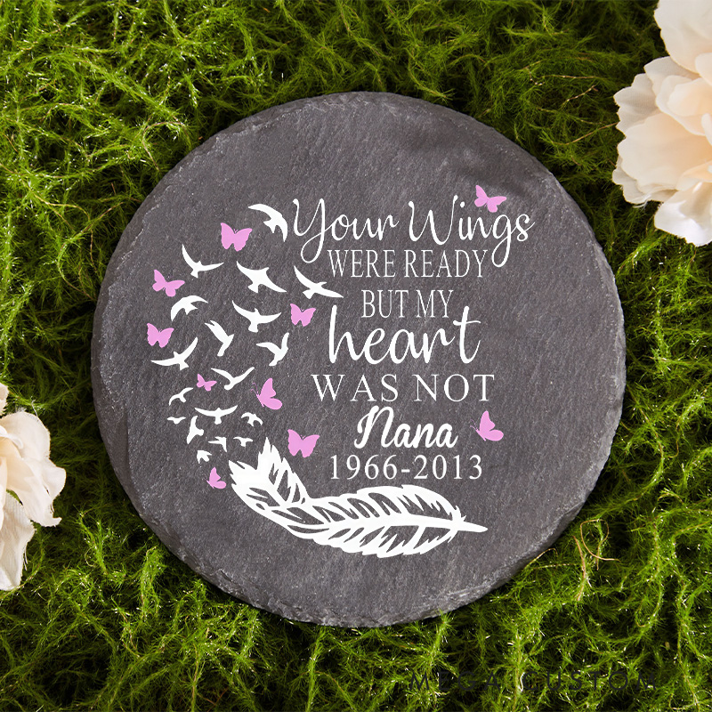 Personalized Memorial Stone Grief Gift Custom Name and Dates Memorial Garden Stone for Loss of Loved One Sympathy Gifts Grave Markers for Cemetery