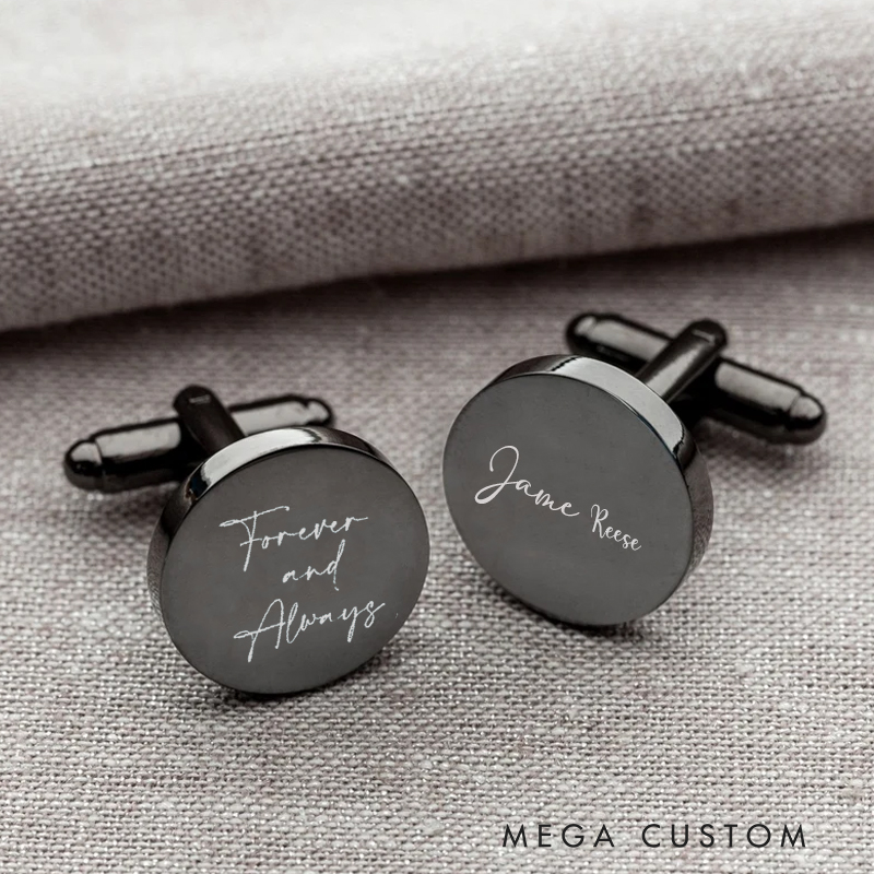 Personalized Memorial Cufflinks in Loving Memory Cufflinks Unique Wedding Gifts Father of the Bride Gift Remembrance Sympathy Gift 