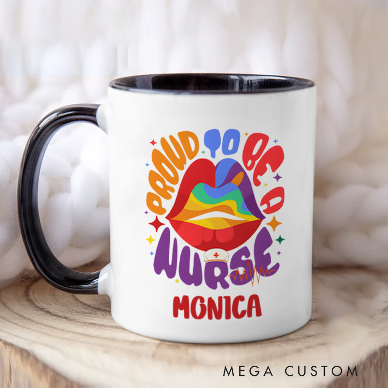 Personalized Nurse Mug Custom Proud to Be a Nurse Design Coffee Mug Gift Nurse Appreciation Gift RN Gift