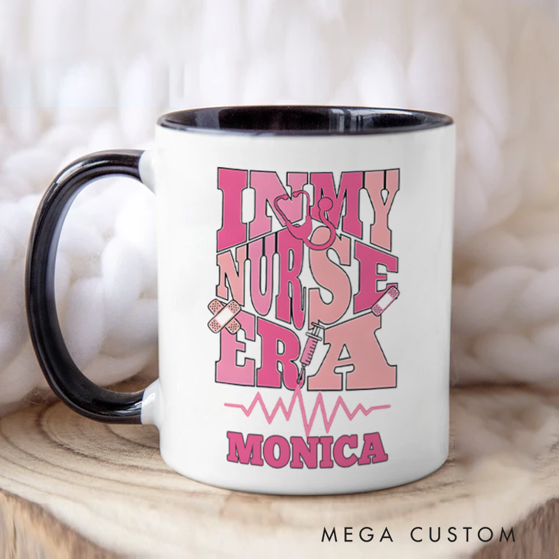 Personalized Nurse Mug In My Nurse Era Fashion Design Coffee Mug Gift