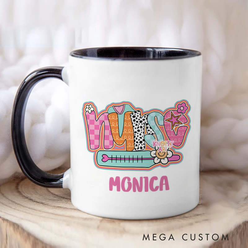 Personalized Nurse Mug Nurse Fun and Fabulous Design Coffee Mug Gift