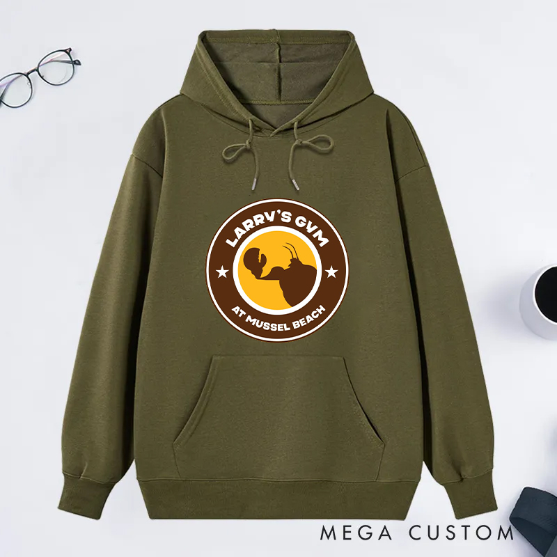 Personalized Fitness Classic Hoodies with Mussel Beach Iconic Logo for Fitness Enthusiasts Bodybuilders and Gym Lovers